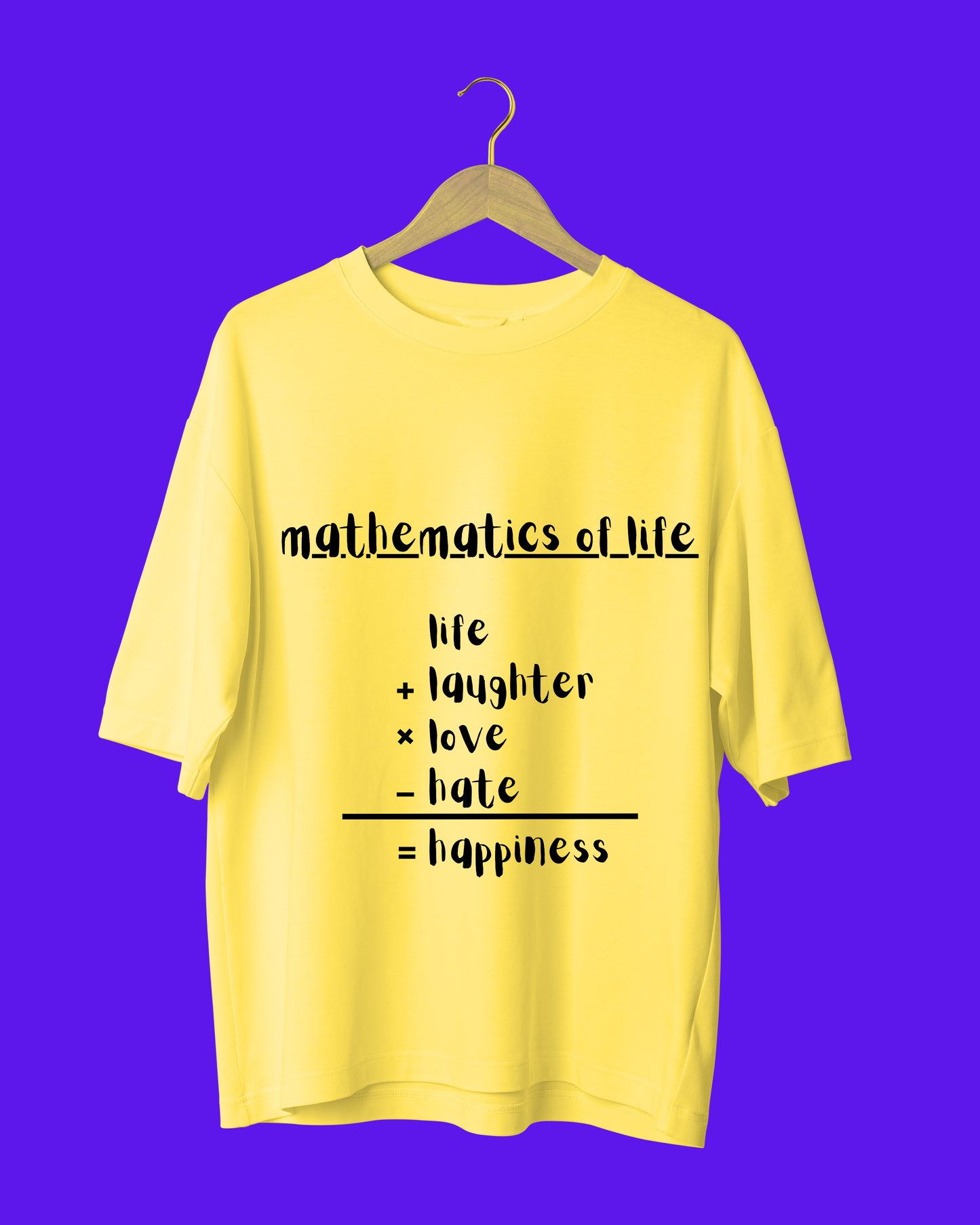 'Happiness Sutra" Unisex Oversized Tshirt