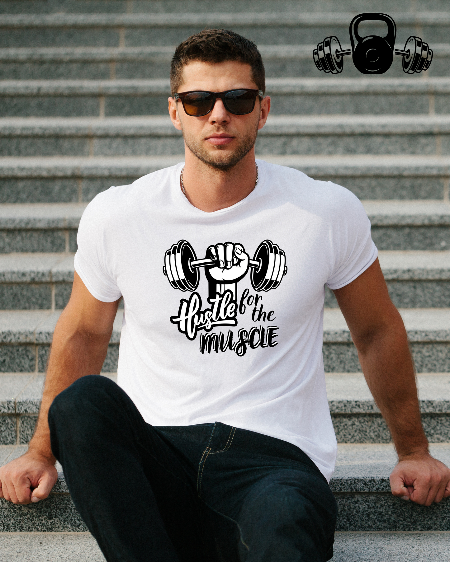 PehenLo Hustle for Muscle Tshirt