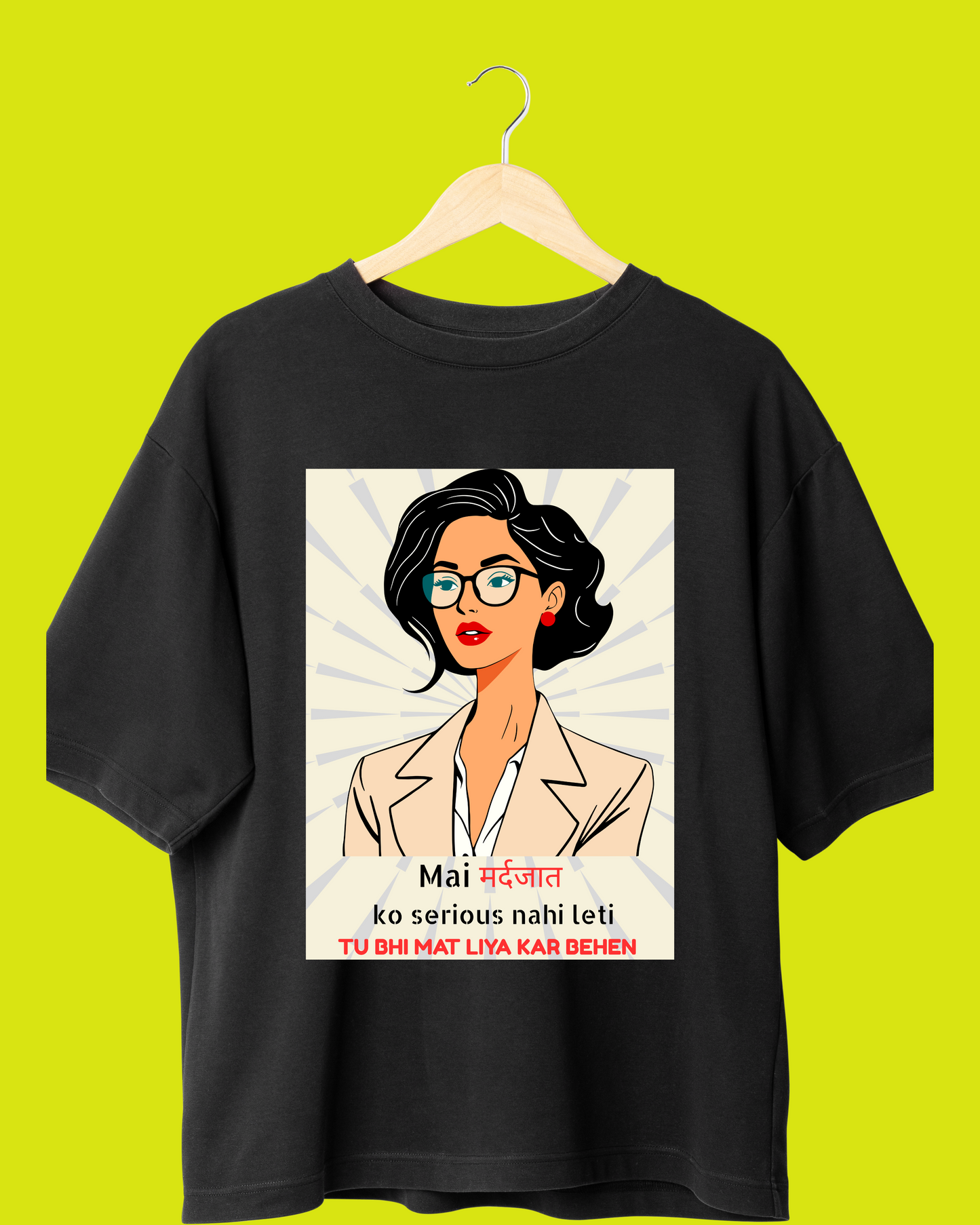 "Single Naari" Oversized T-Shirt