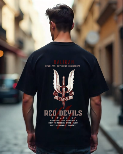 🔥 Balidan – Red Devils Edition | 1 PARA SF Tribute Tee