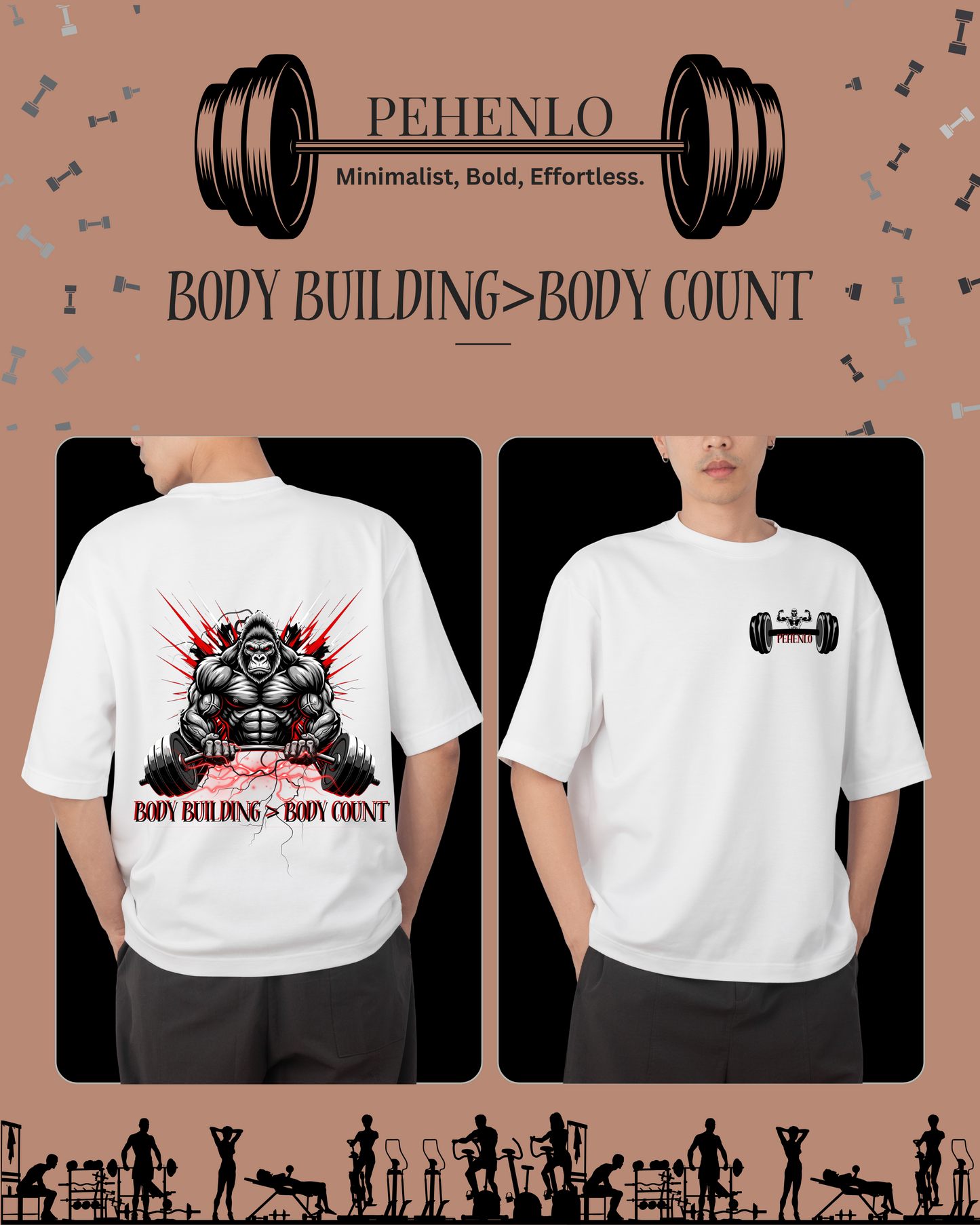 PehenLo Body builder Tshirt