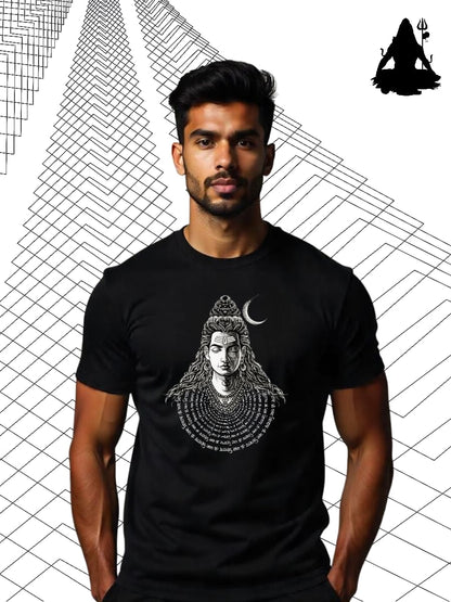 🕉️ Shiva Tribe" 100% Cotton Black T-Shirt – Awaken the Inner Mahadev