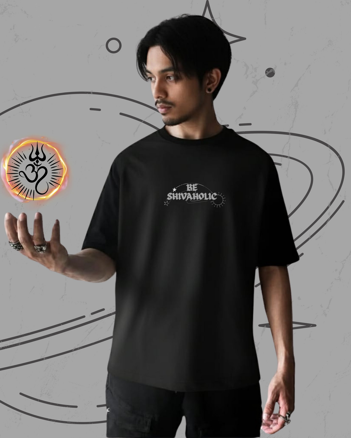 "Be ShivaHolic" Edition  Premium Oversized 100% Cotton Tshirt