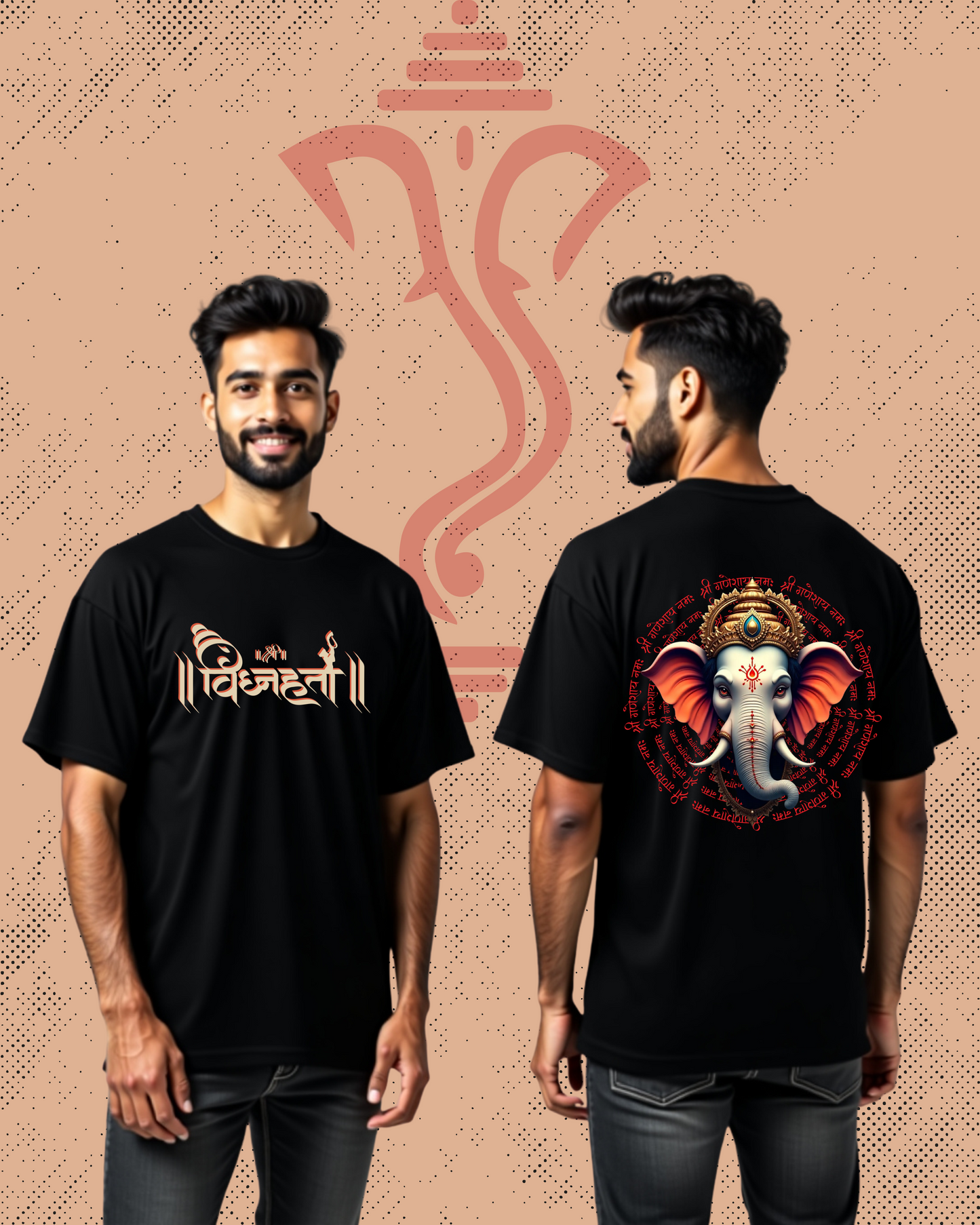 "Vighnaharta aala" Oversized premium 100% Cotton Tshirt