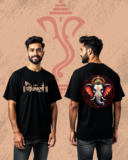 "Vighnaharta aala" Oversized premium 100% Cotton Tshirt