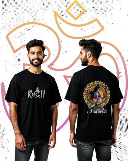 🔥Ruद्र – Oversized Mahadev Backprint T-Shirt