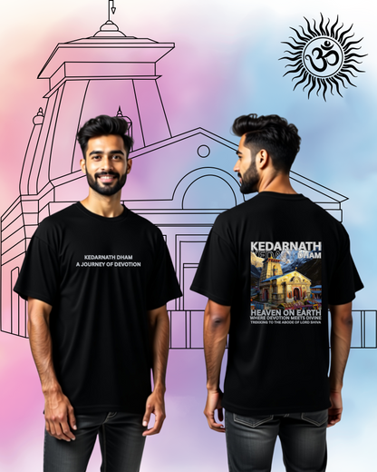 Kedarnath-a journey of devotion Tshirt oversized+100% Cotton