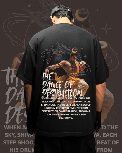 "Taandav 2.0" Edition 100% Premium Cotton Oversized T-shirts