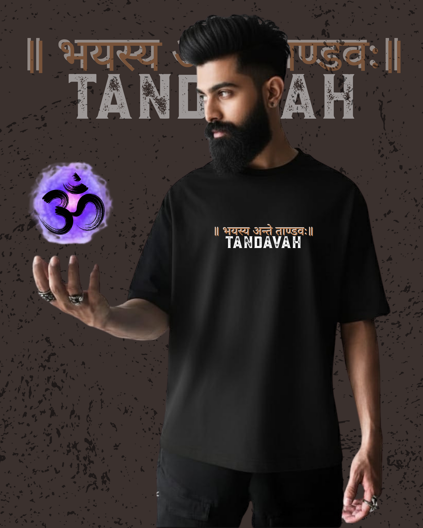 "Taandav 2.0" Edition 100% Premium Cotton Oversized T-shirts
